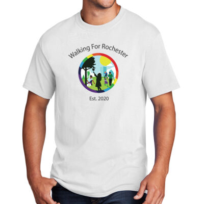 Walking for Rochester Short Sleeve White Tee Thumbnail