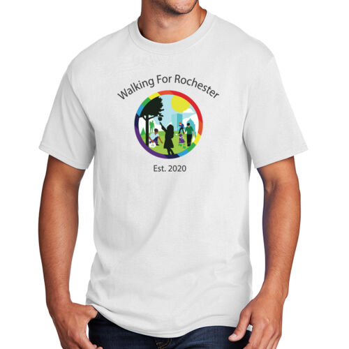 Walking for Rochester Short Sleeve White Tee Thumbnail