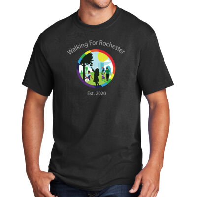 Walking for Rochester Short Sleeve Black Tee Thumbnail