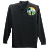 Long Sleeve Silk Touch Polo with Pocket Thumbnail